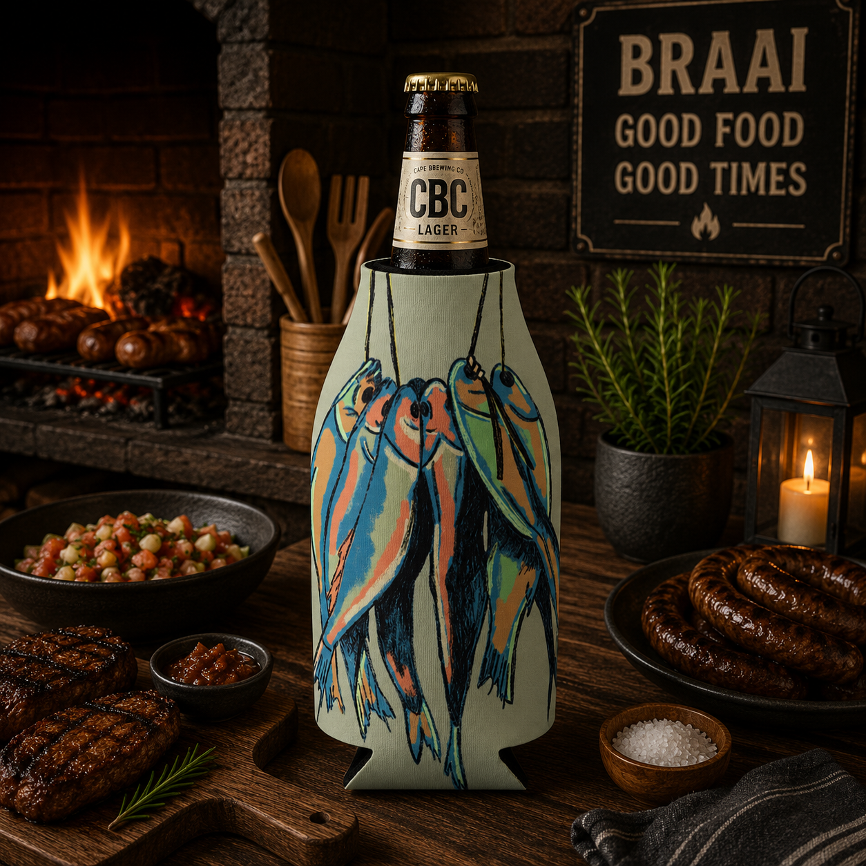 Herders Zip-Up Bottle Cooler Sleeve