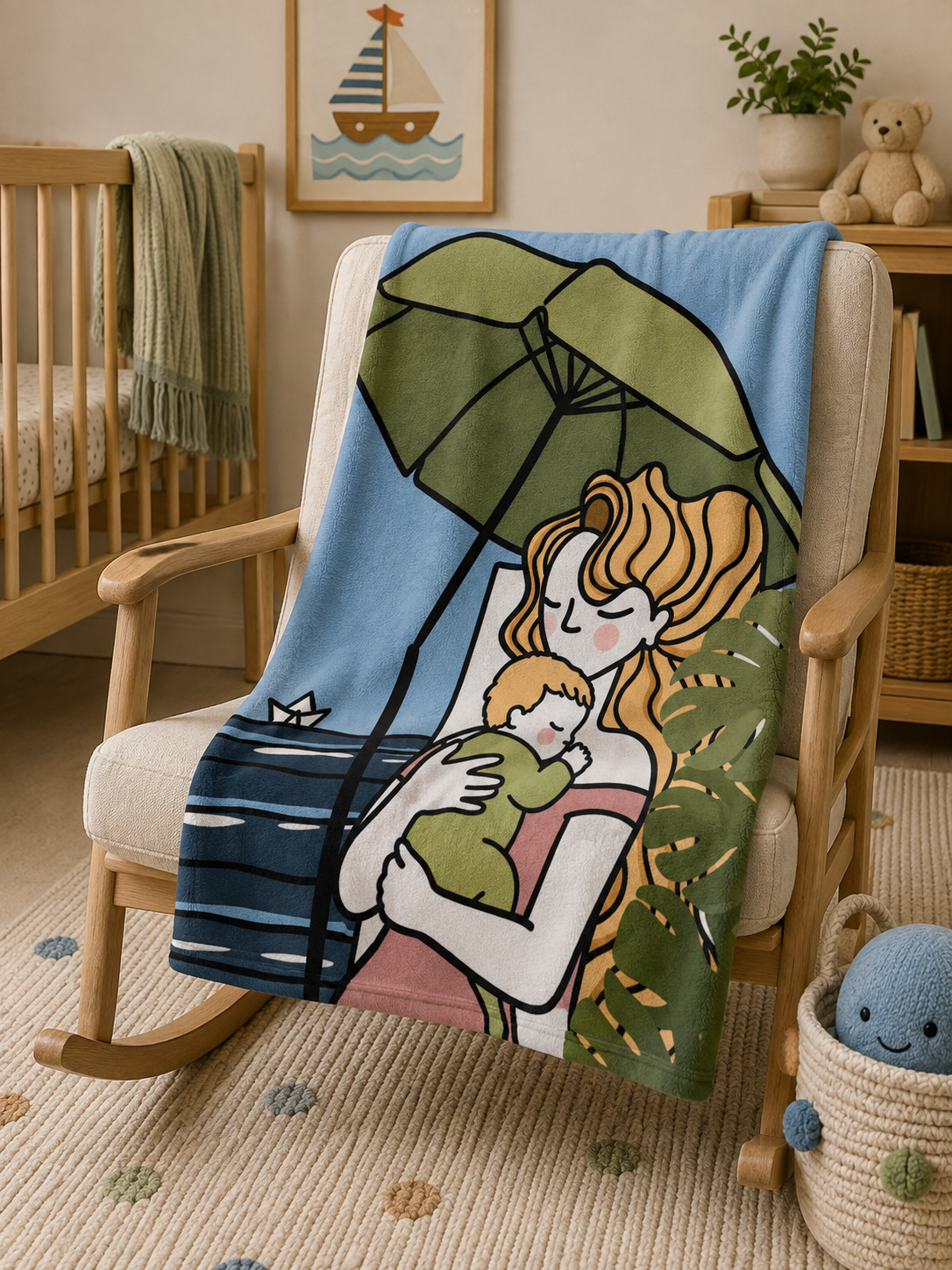 Quiet Mind Collection Soft Fleece Baby Blanke