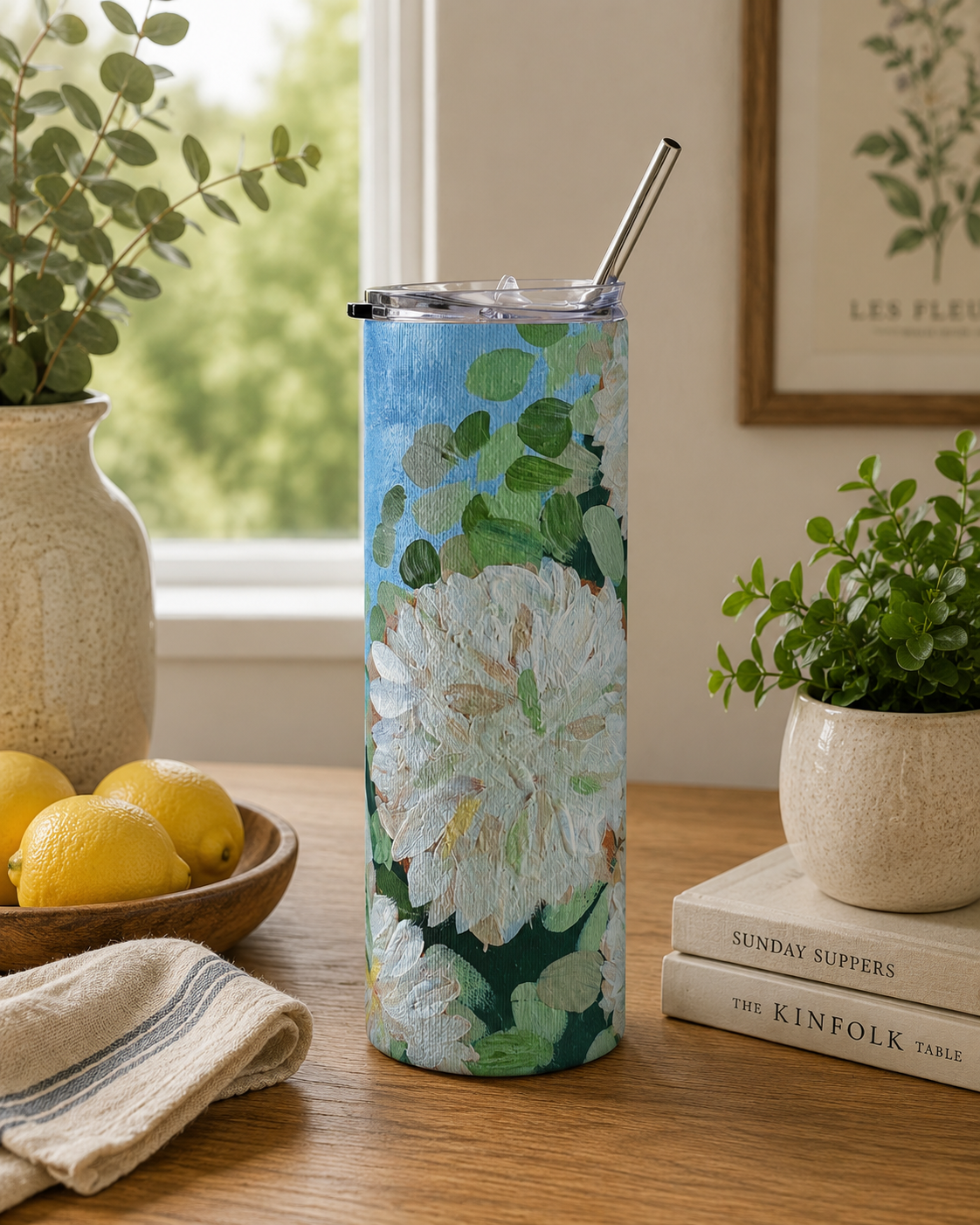 In Bloom Collection Stainless Steel Tumbler, 20oz