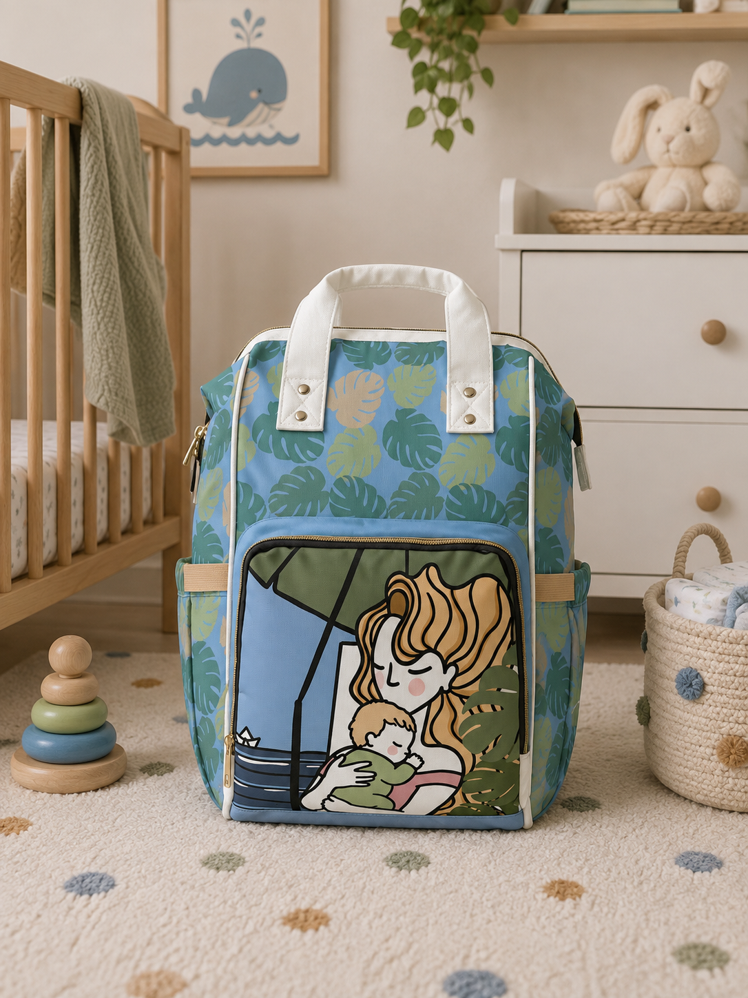 Quiet Mind Collection Multifunctional Diaper Backpack