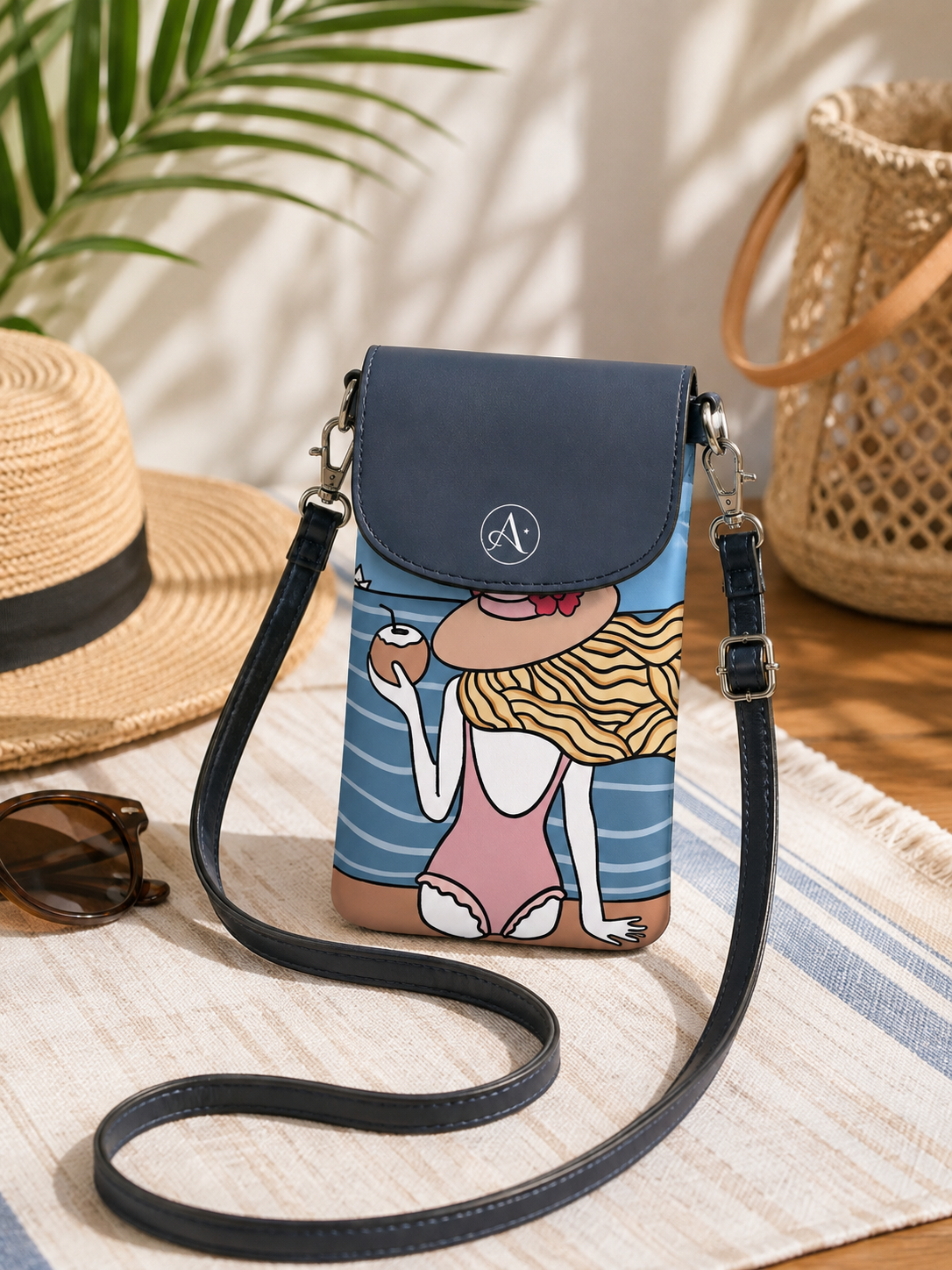 Quiet Mind Vacation Collection Small Cell Phone Wallet