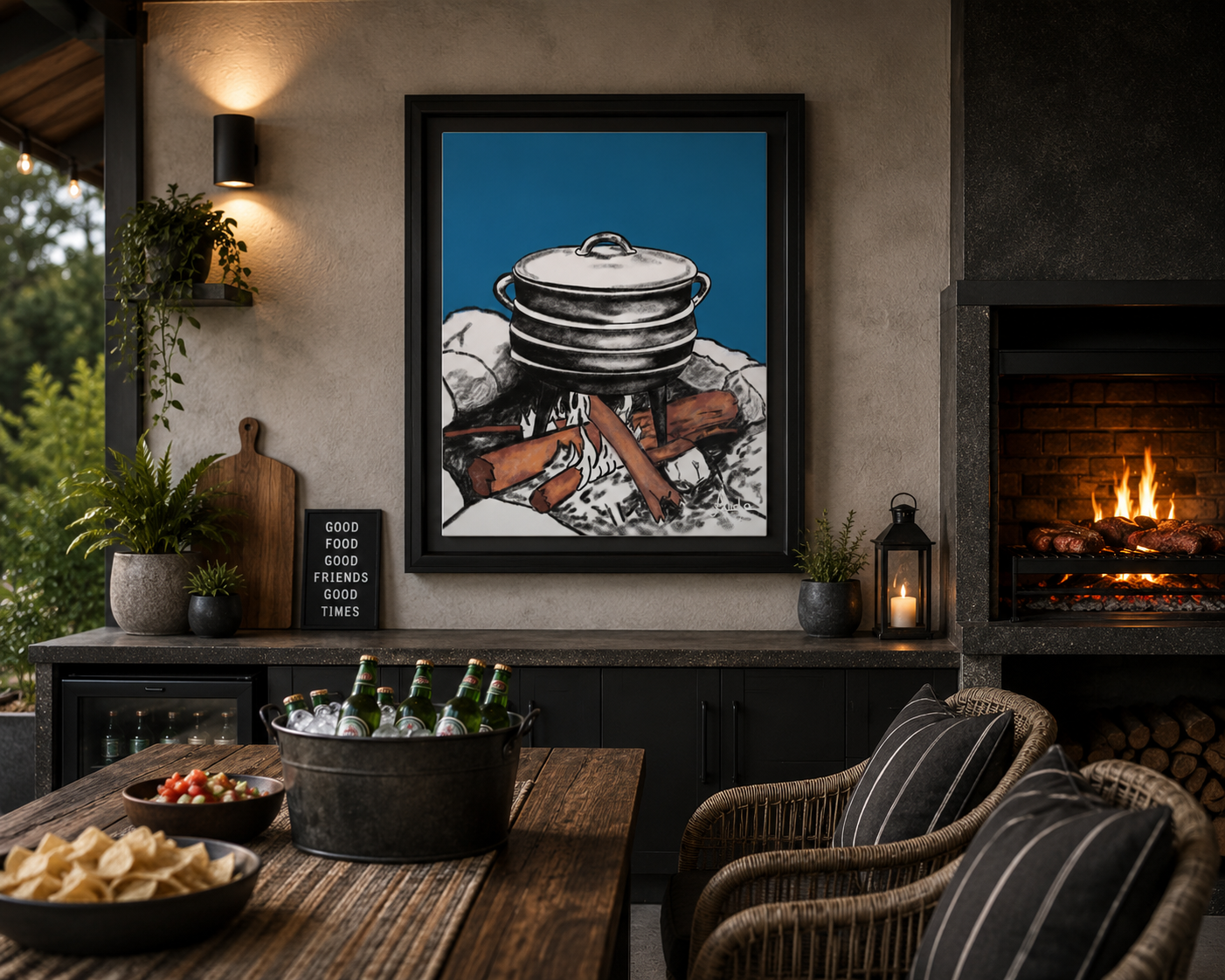 Potjiekos Print on Matte Canvas