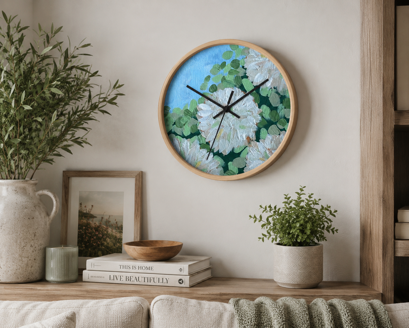 In Bloom Collection Wall Clock