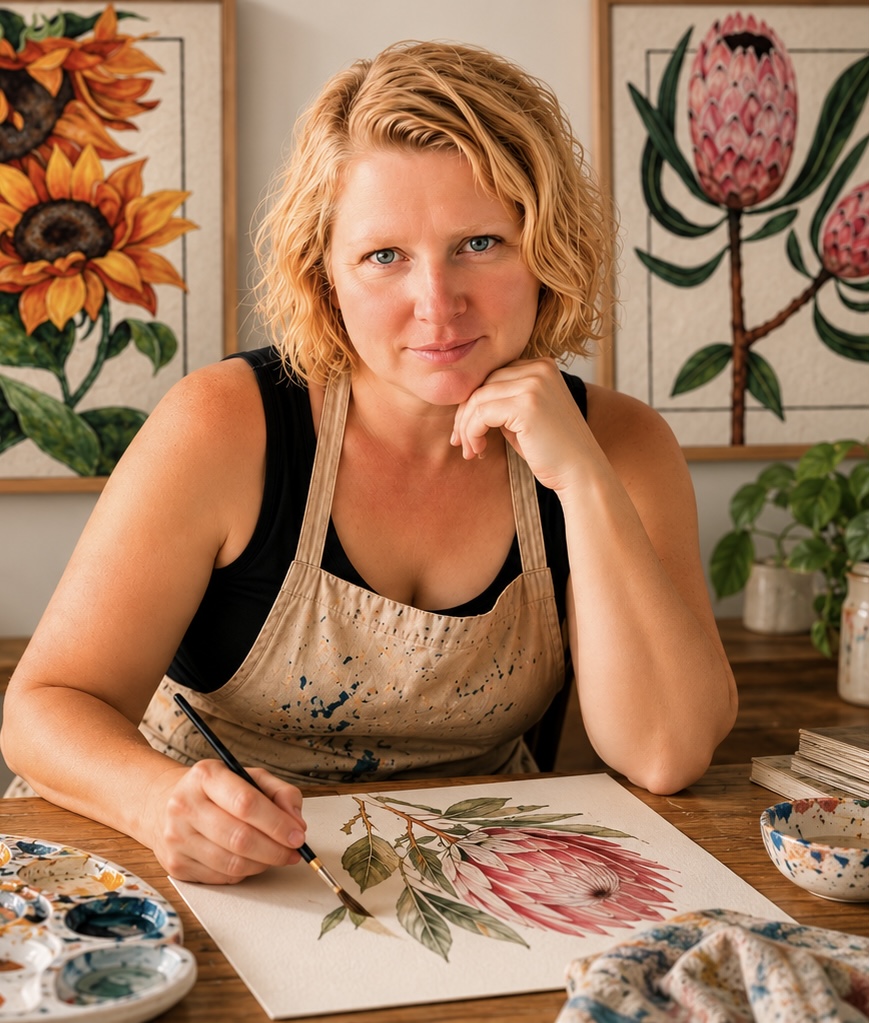 Art studio still life