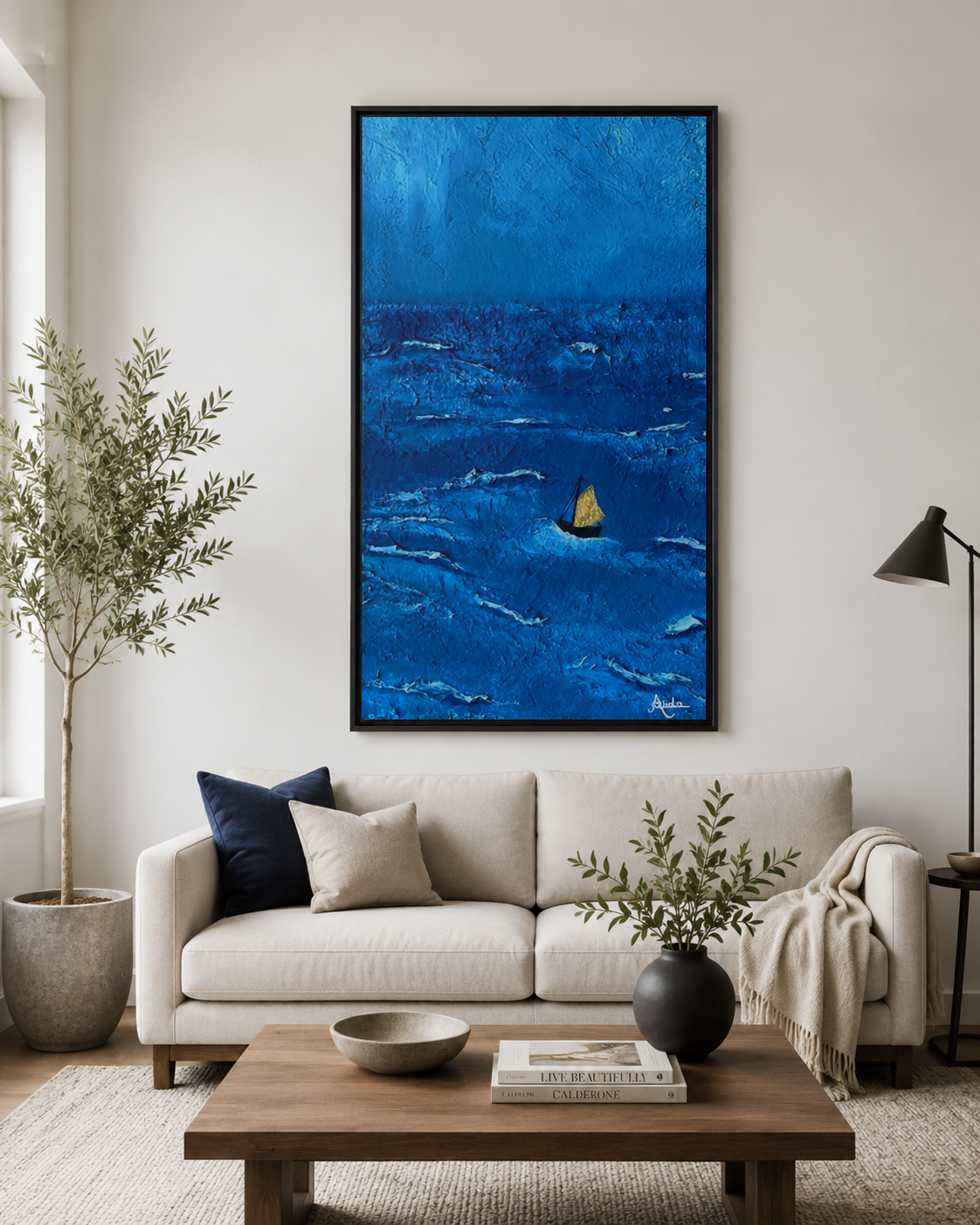 A Light on the Horizon  Print on Matte Canvas