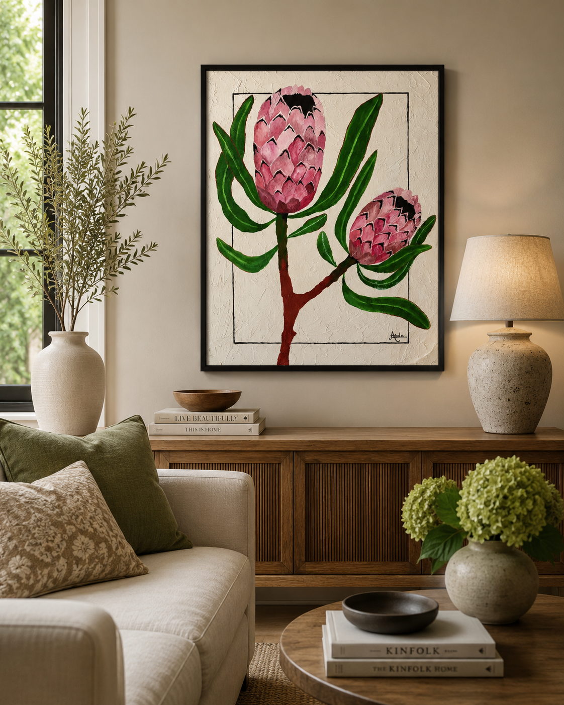 Protea Strength Print on Matte Poster
