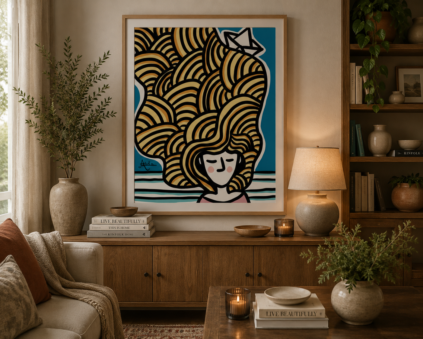 Thoughts Bloom Print on Matte Canvas