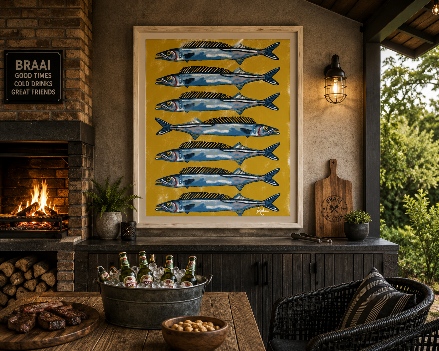 Snoek, the Taste of Home Print on Matte Canvas