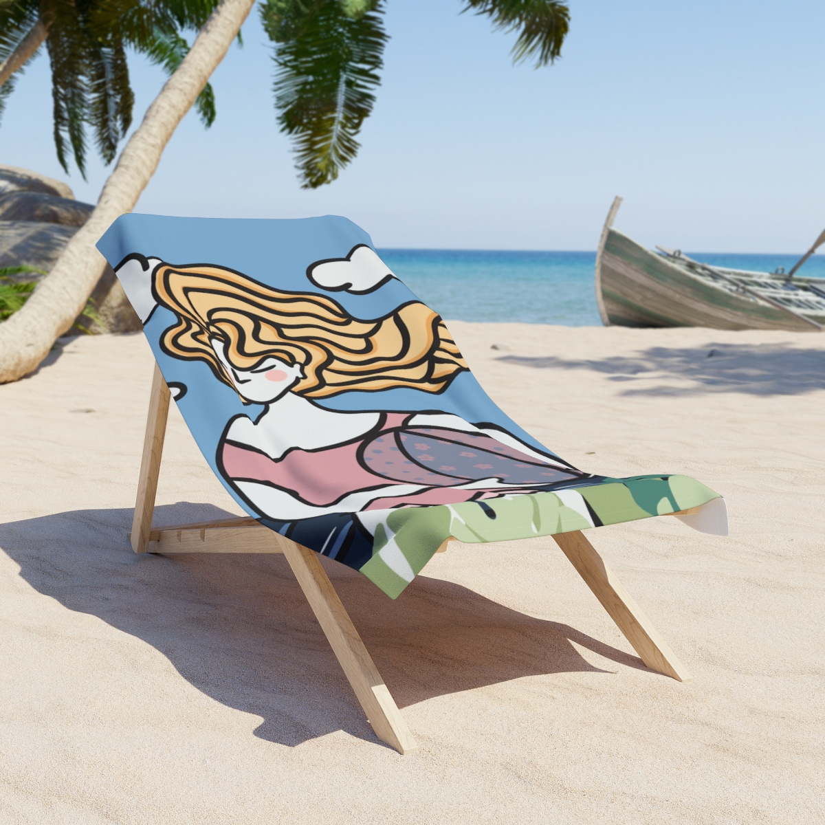 Quiet Mind Vacation Collection Beach Towel