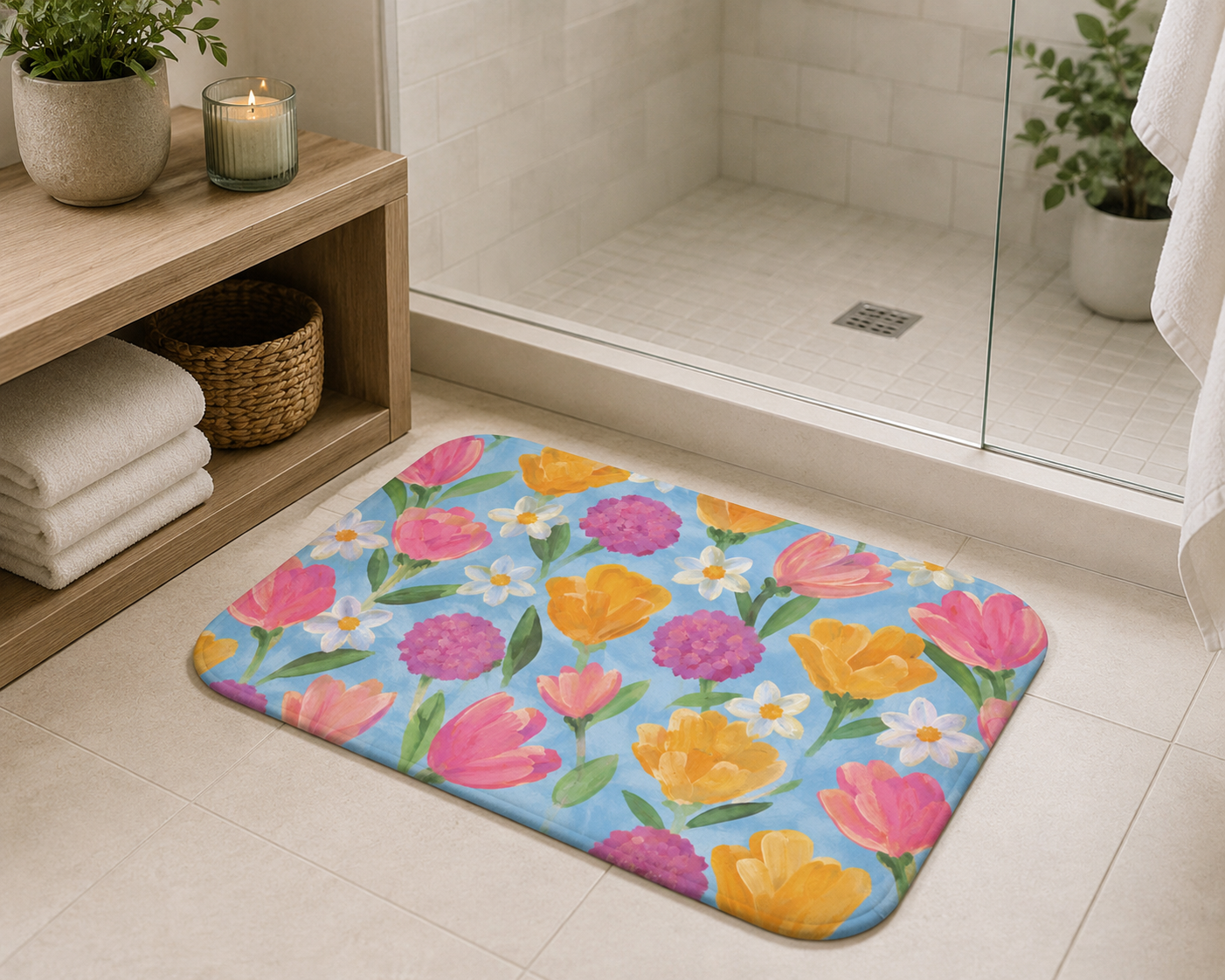 In Bloom Collection Bath Mat