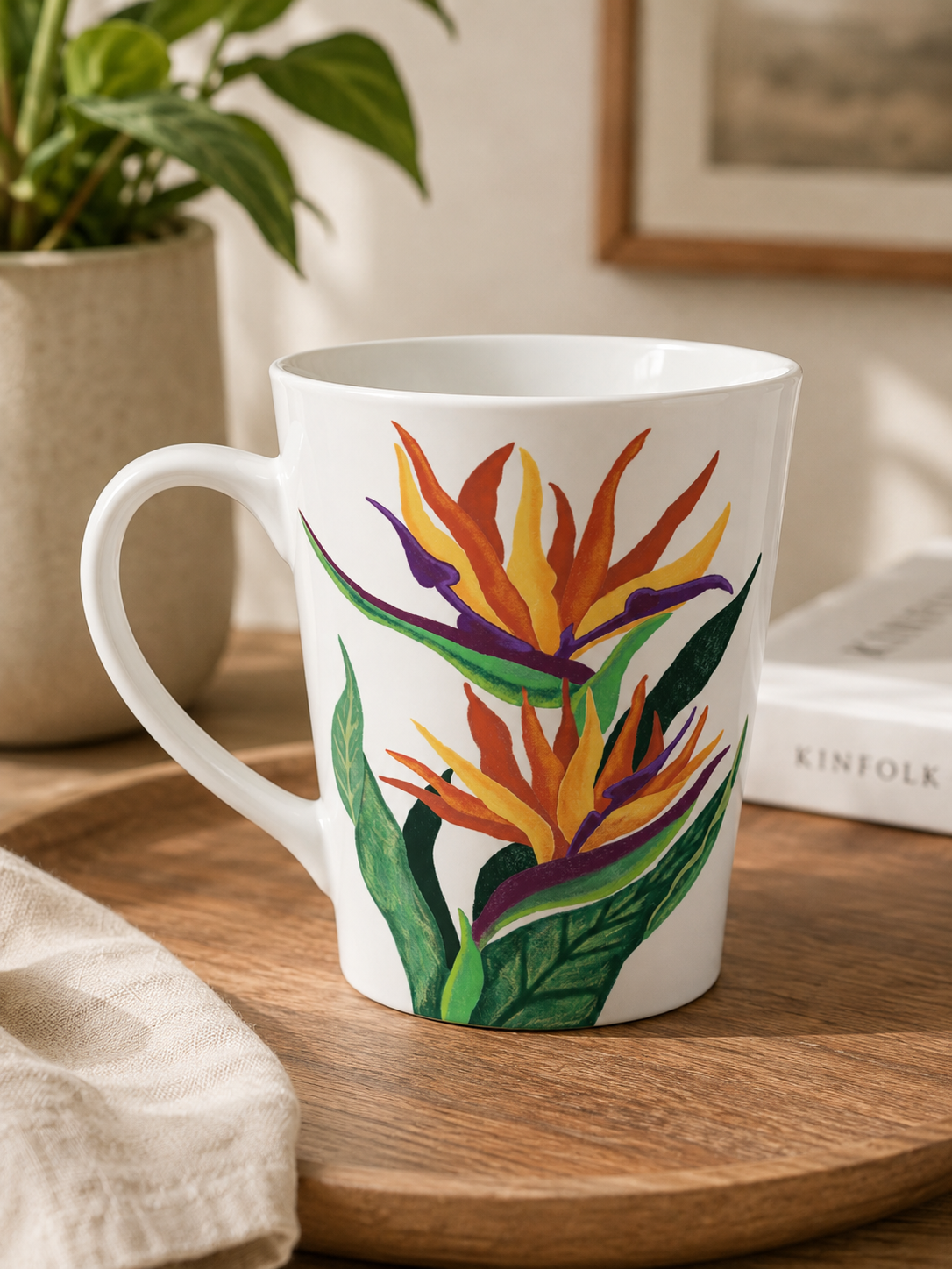 Birds are Paradise Latte Mug
