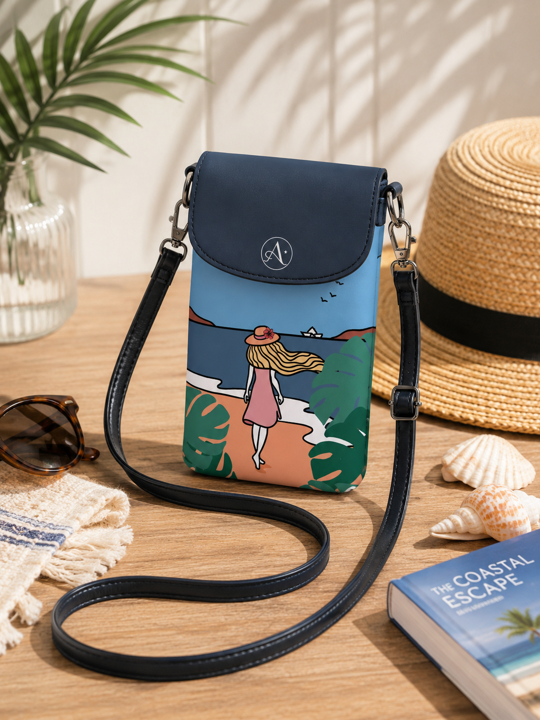 Quiet Mind Vacation Collection Small Cell Phone Wallet