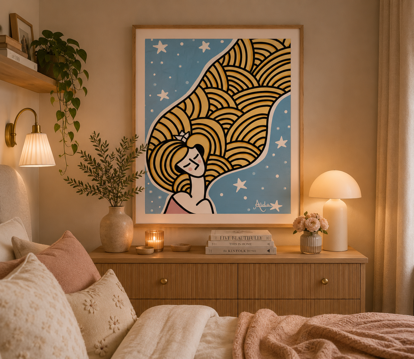 Wish Upon a Star Print on Matte Canvas
