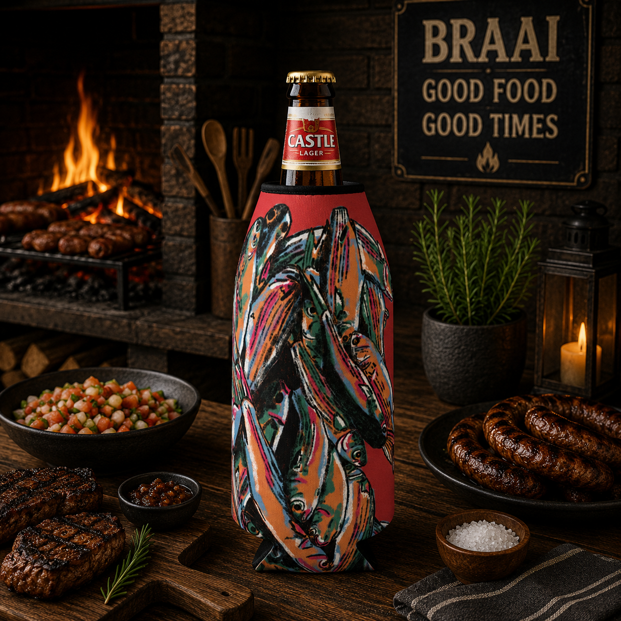 Herders Zip-Up Bottle Cooler Sleeve