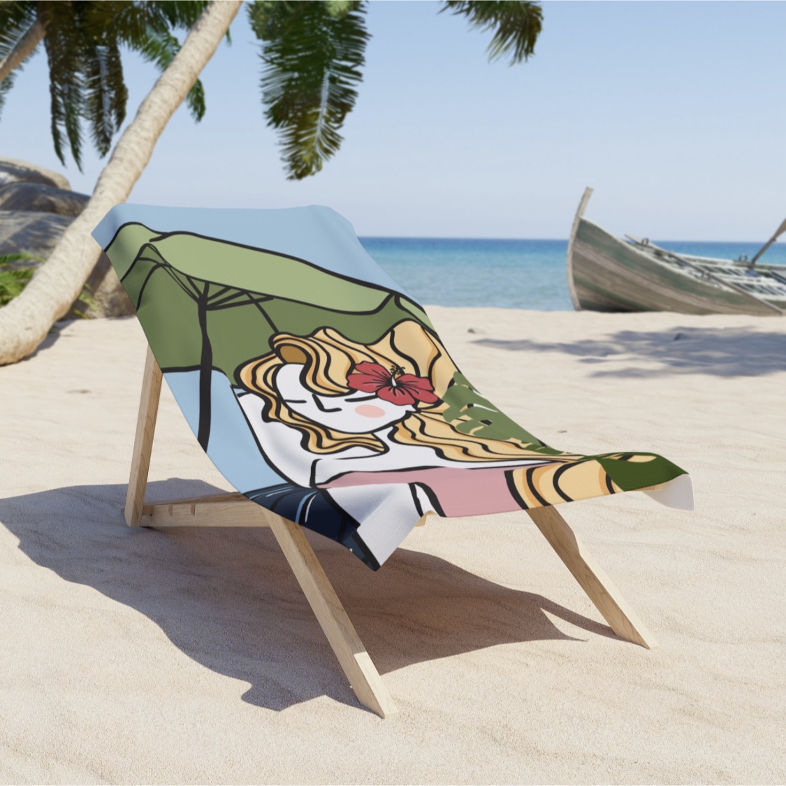 Quiet Mind Vacation Collection Beach Towel