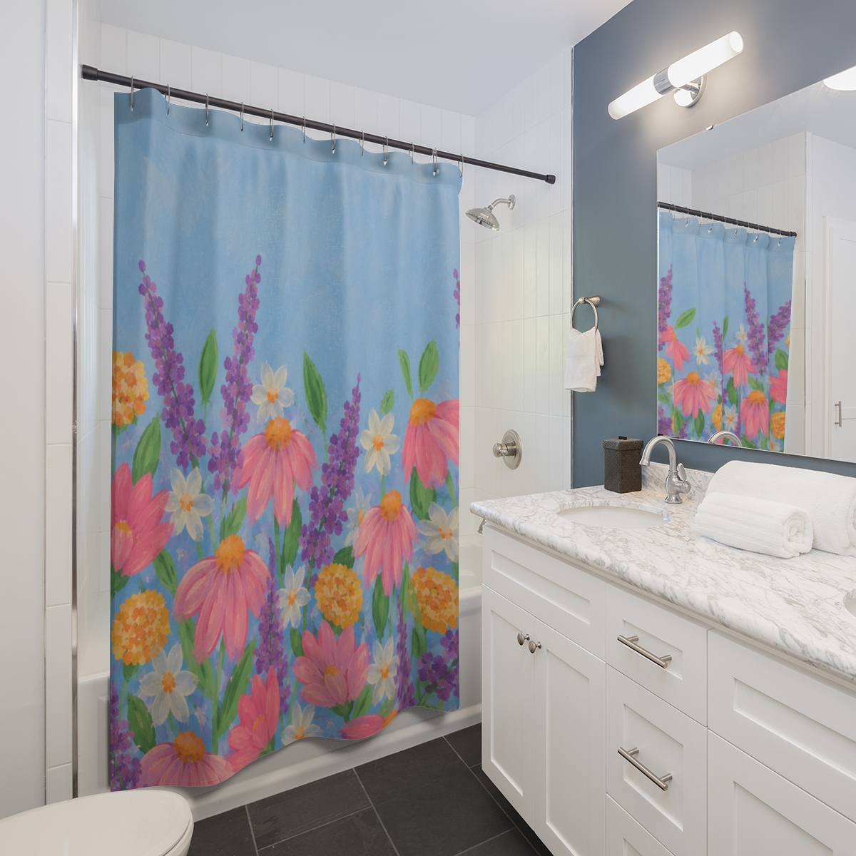 In Bloom Collection Shower Curtains