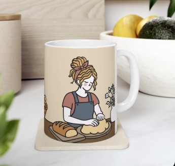 Homestead Collection Ceramic Mug, 11oz, 15oz