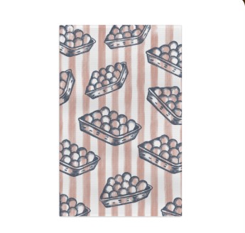 Homestead Collection Eggs Microfiber Tea Towel