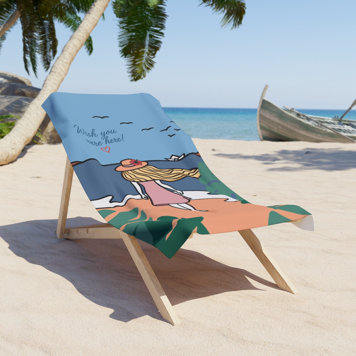 Quiet Mind Vacation Collection Beach Towel