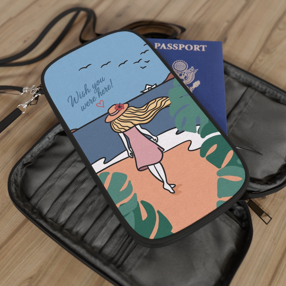 Quiet Mind Vacation Collection Passport Wallet